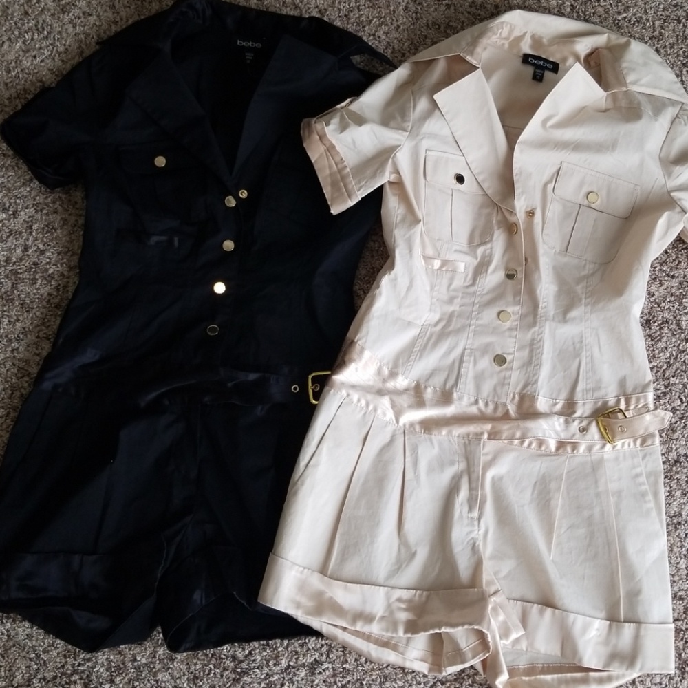 Bebe NWOT bundle of 2 rompers